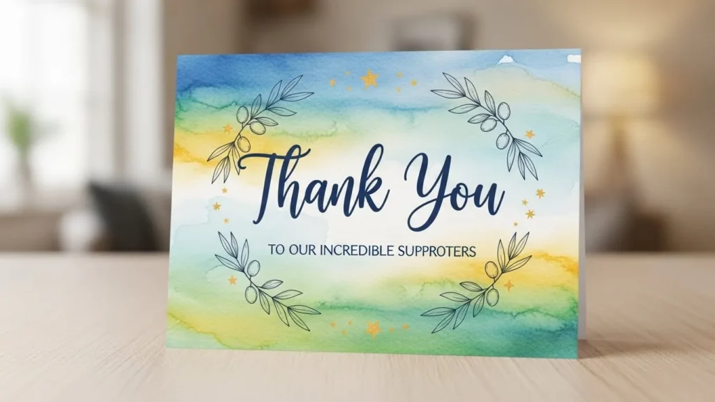 Thank You Messages for Supporters