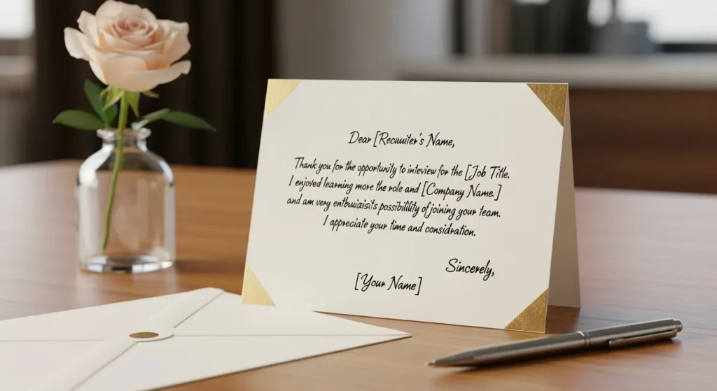 Thank You Messages to Recruiter After Interview