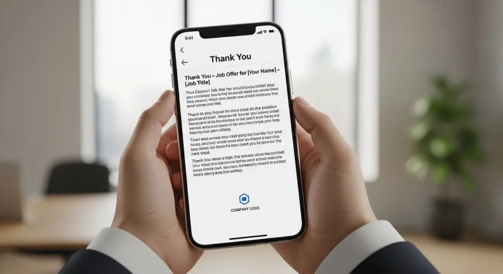 Thank You Messages to Recruiter After Job Offer