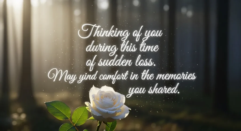 Thinking of You Messages for Sudden Loss