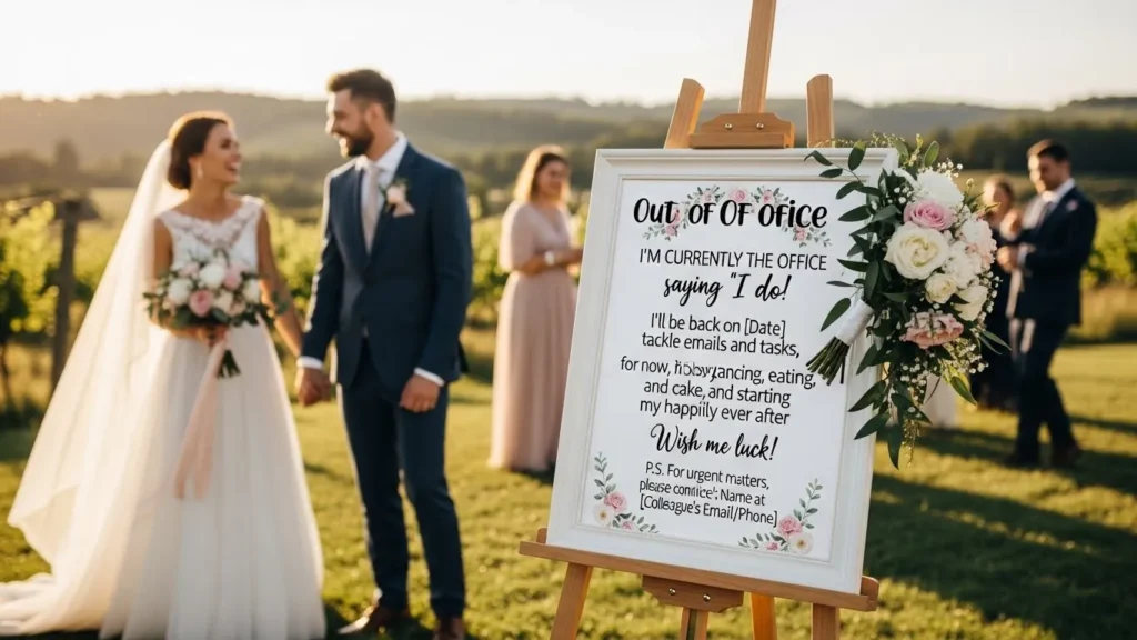 Unique Creative Out of Office Messages for Wedding