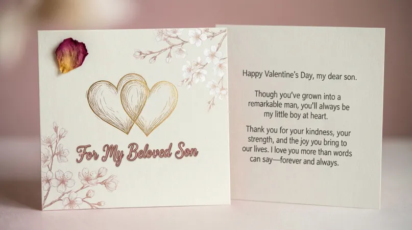 Valentine Messages for Adult Son in 2026
