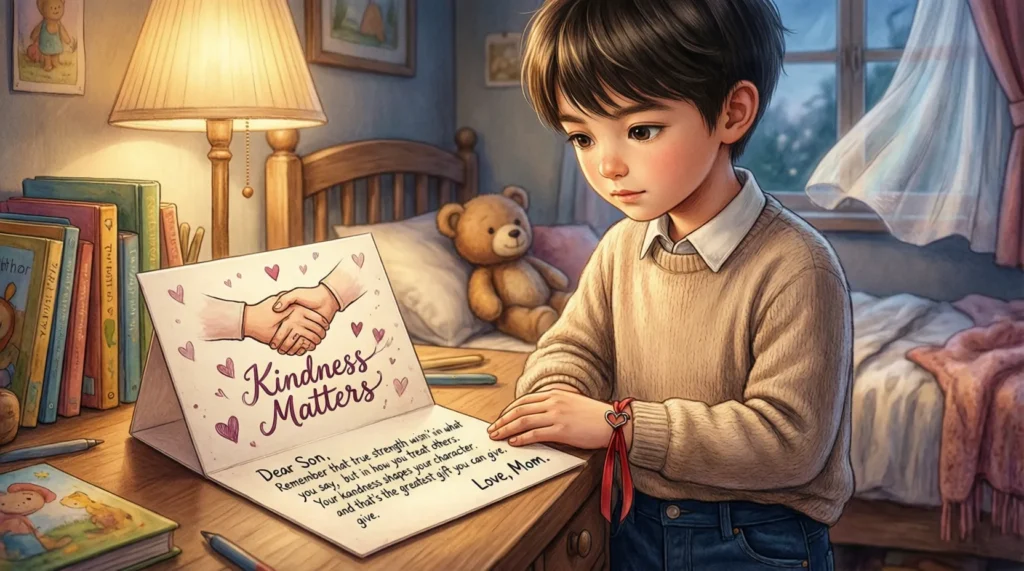 Valentine Messages for Son About Kindness and Character