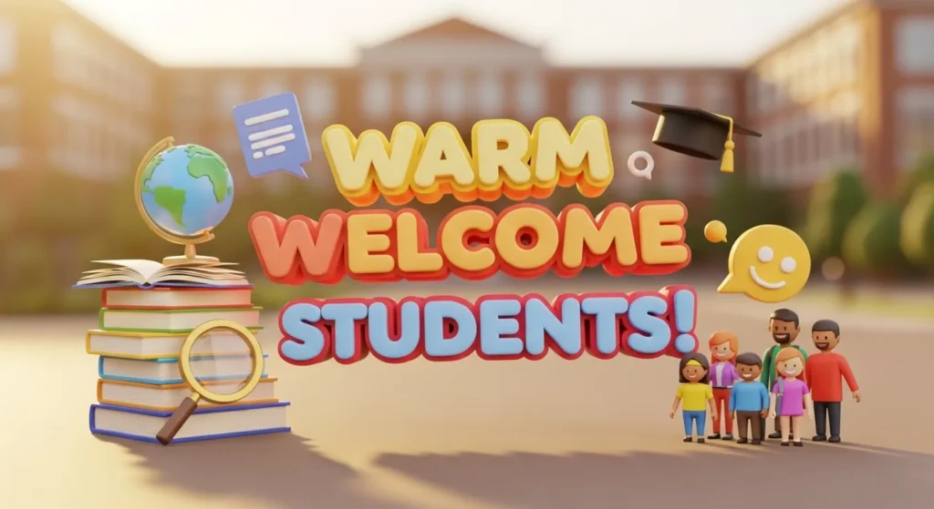 Warm Welcome Messages to Students
