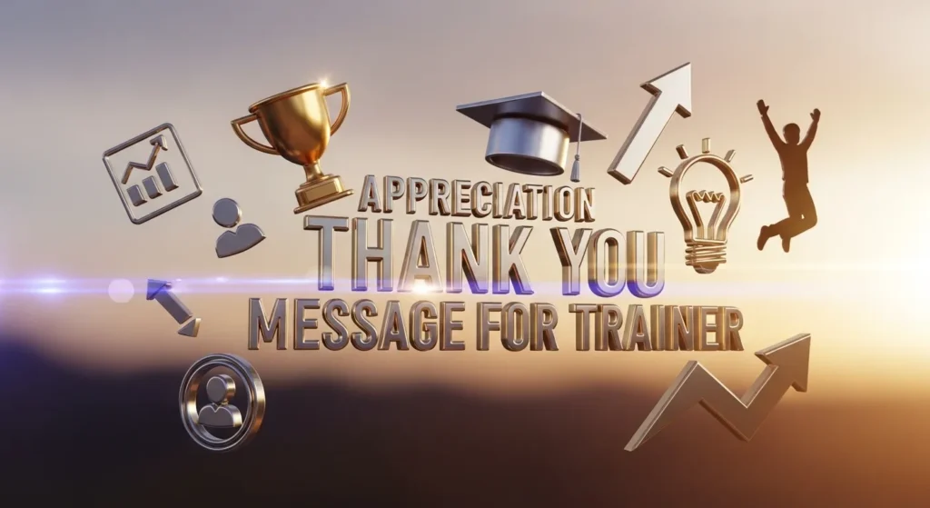 Appreciation Thank You Message for Trainer
