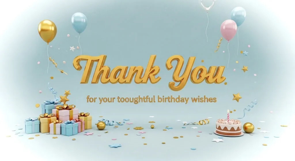Best Thank You Messages for Birthday Wishes
