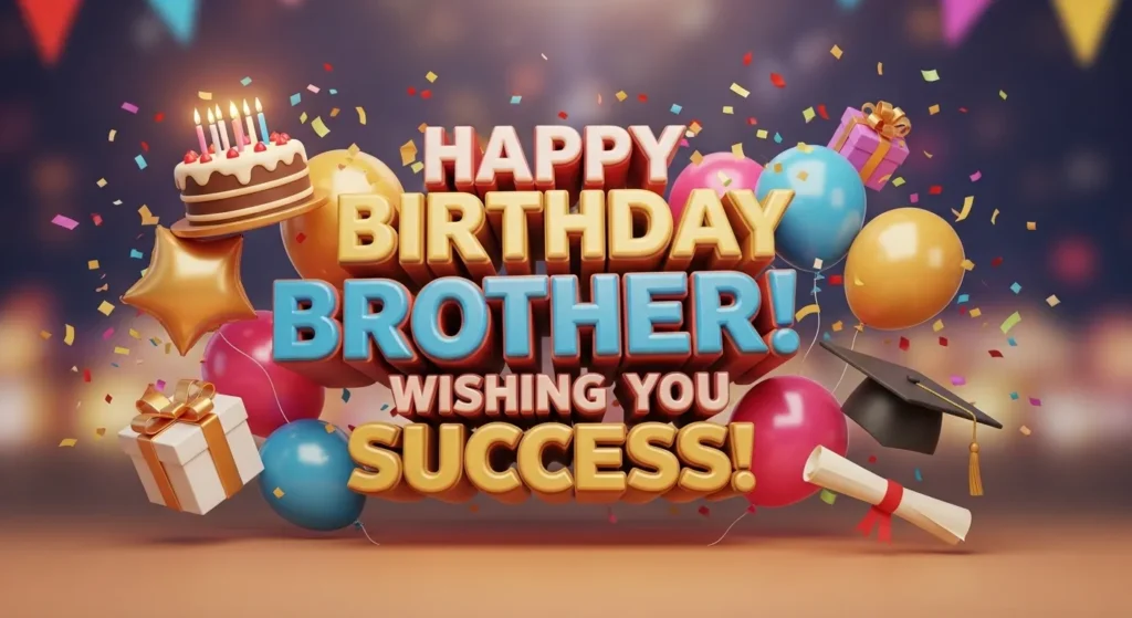 Birthday Wishes for Brother Success