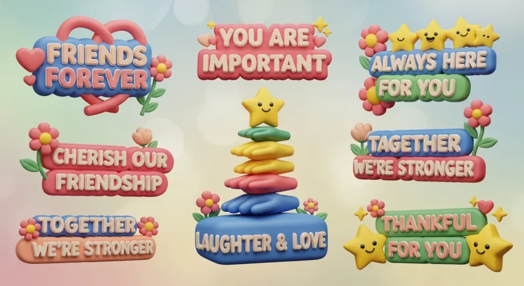 Caring Friendship Messages to Strengthen Bonds