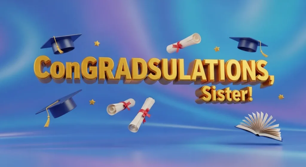 Congratulations Messages for Graduation Sister
