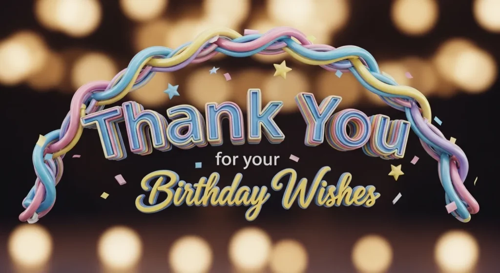 Emotional Thank You Messages for Birthday Wishes