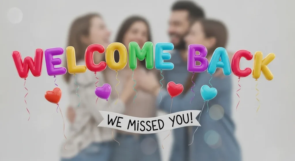 Emotional Welcome Back Messages for Friends