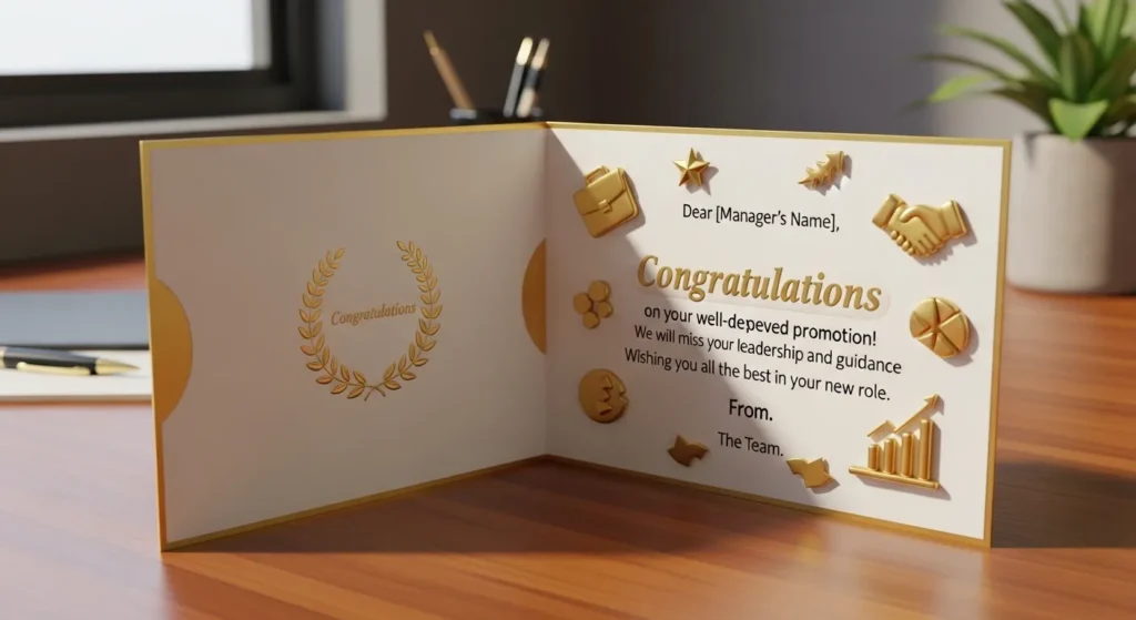 Farewell Messages for Manager on Promotion
