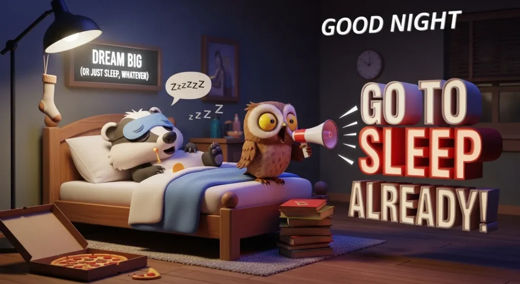 Funny Good Night Messages for Friends