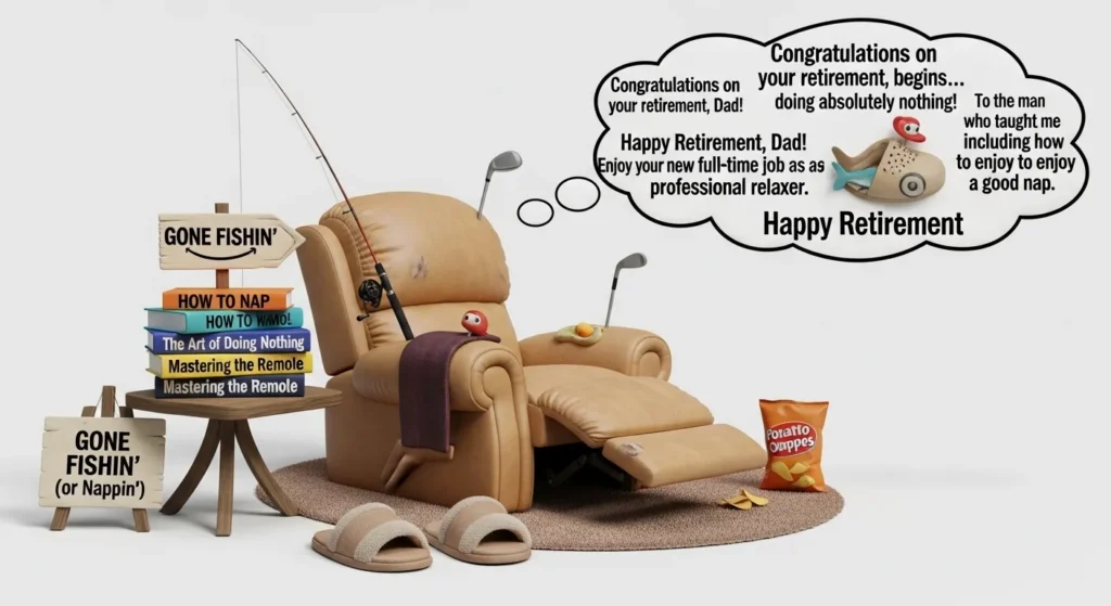 Funny Retirement Messages for Dad