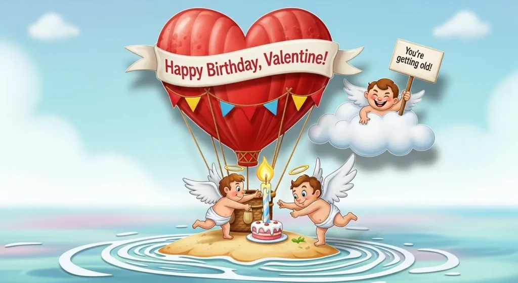 Funny Valentine Birthday Wishes
