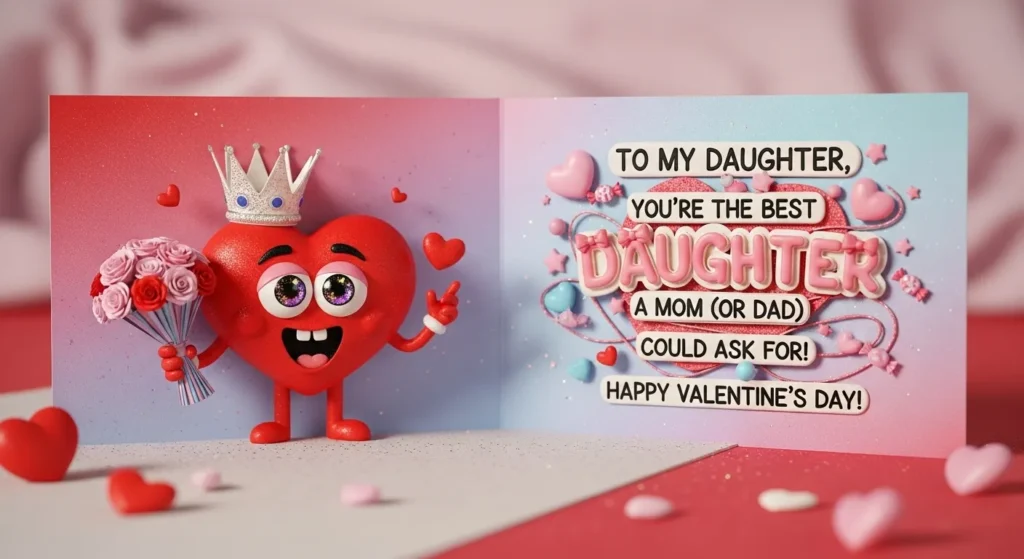 Funny Valentine Messages for Daughter That Make Her Smile