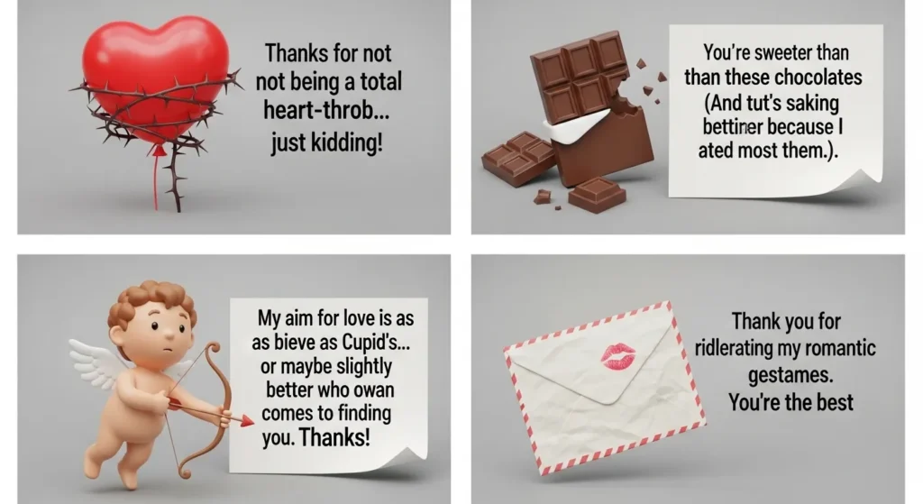 Funny Valentine Thank You Messages