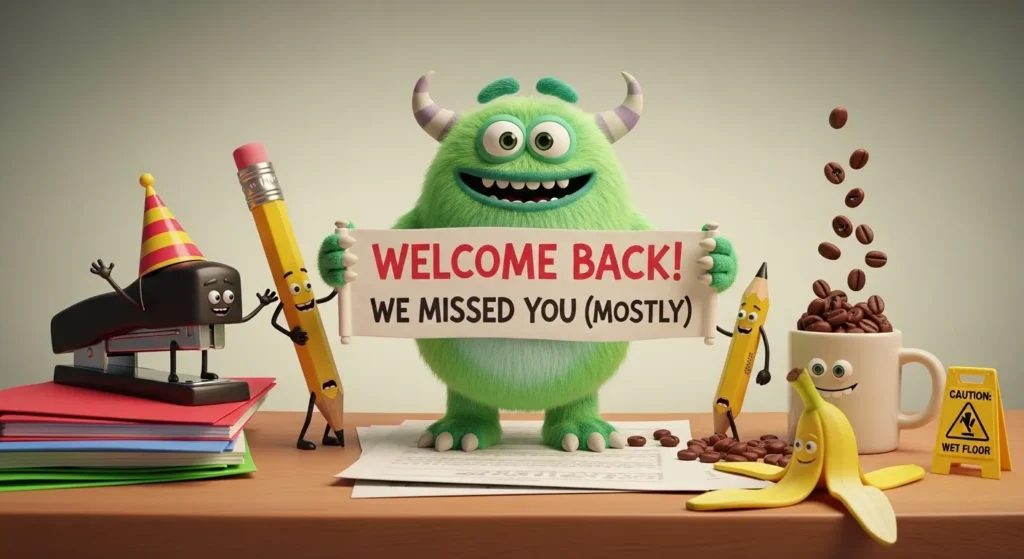 Funny Welcome Back Messages for Coworkers
