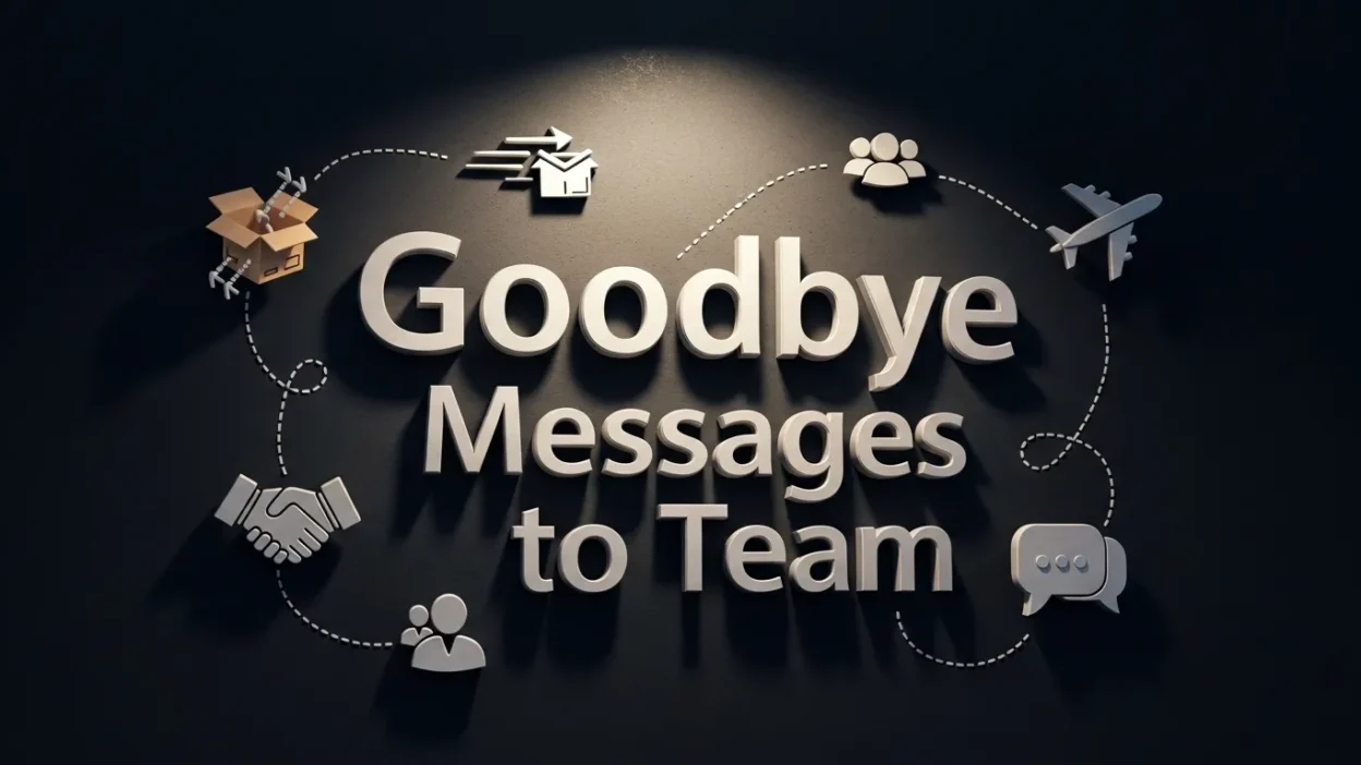 Goodbye Messages to Team