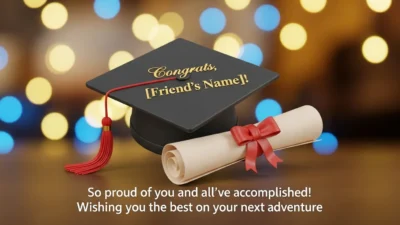 Graduation Messages for Friend