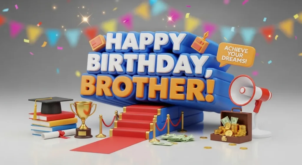 Happy Birthday Wishes for Brother Success