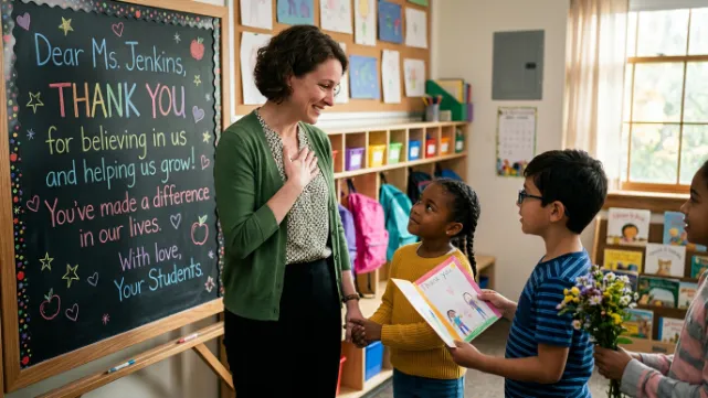 Heart Touching Thankful Thank You Message for Teacher