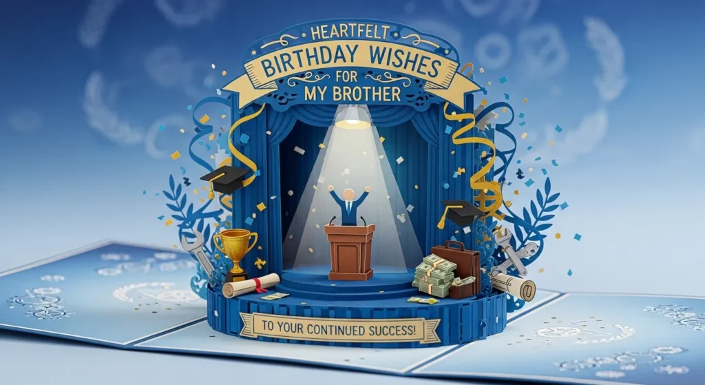 Heartfelt Birthday Wishes for Brother Success