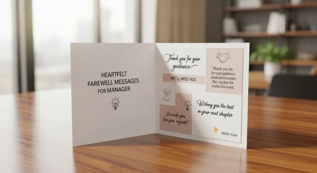 Heartfelt Farewell Messages for Manager