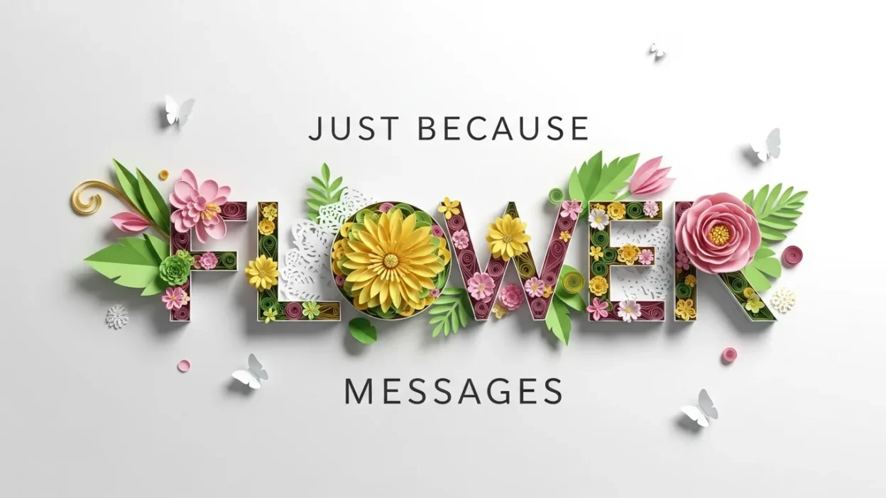 Just Because Flower Messages