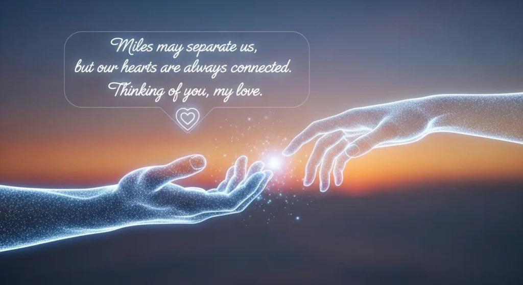 Long Distance Love Messages for Her