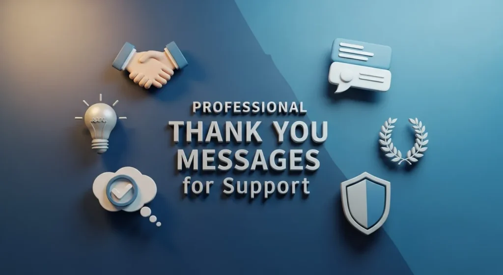 Professional Thank You Messages for Support