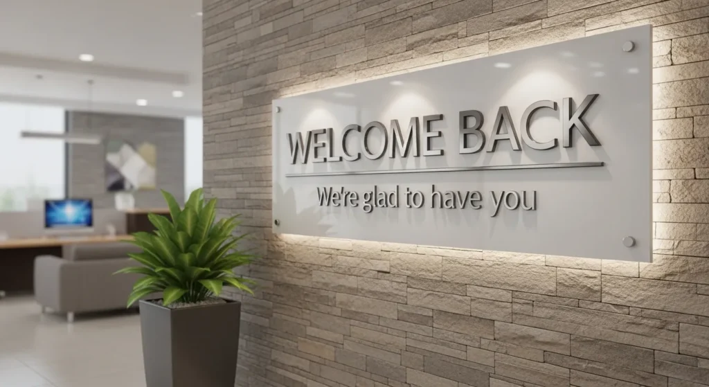 Professional Welcome Back Messages for Boss