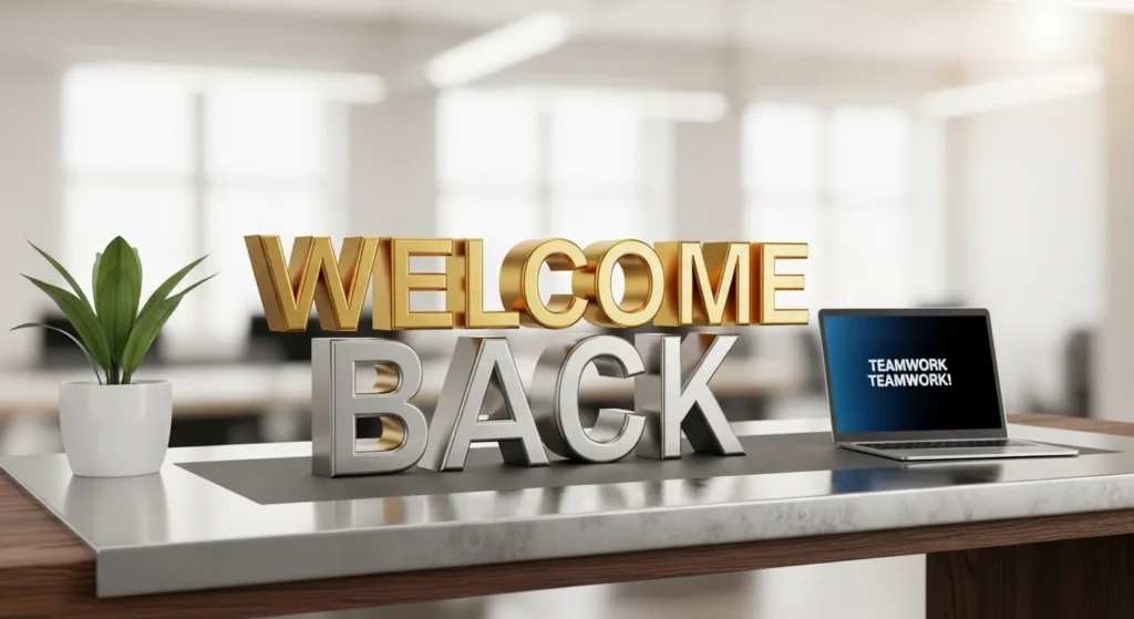 Professional Welcome Back to Work Messages