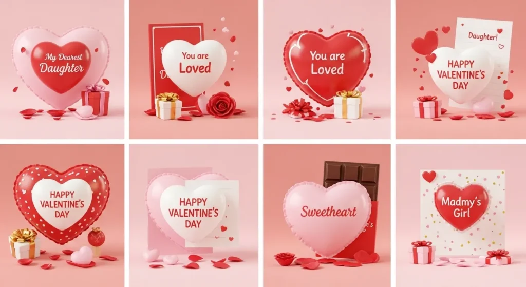 Short and Sweet Valentine Messages for Daughter