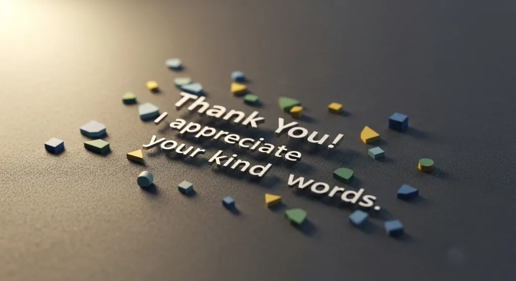 Short Reply to Congratulations on Achievement