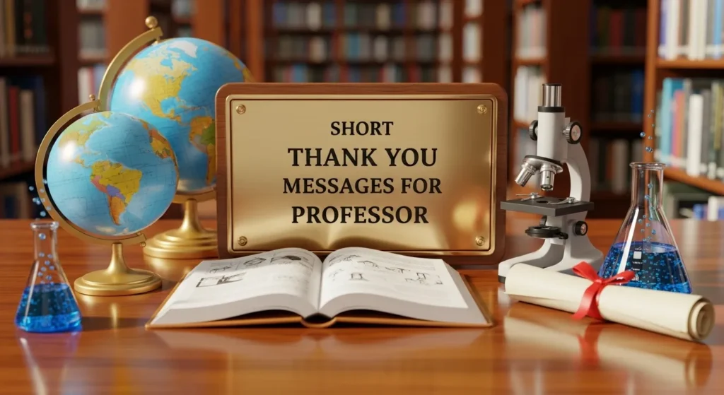 Short Thank You Messages for Professor