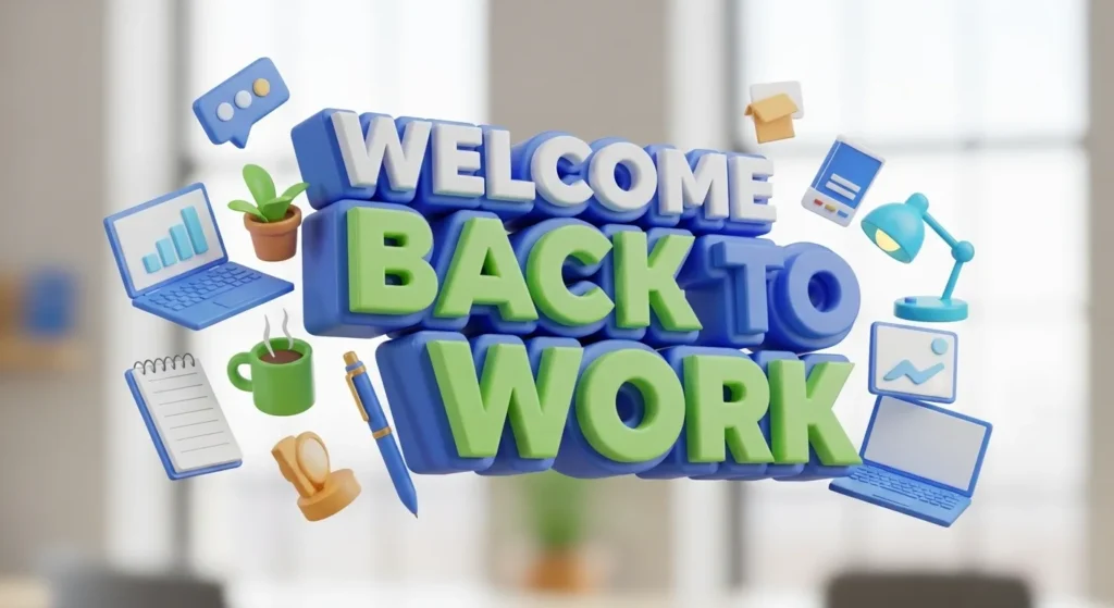 Short Welcome Back to Work Messages
