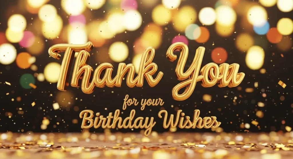 Special Thank You Messages for Birthday Wishes