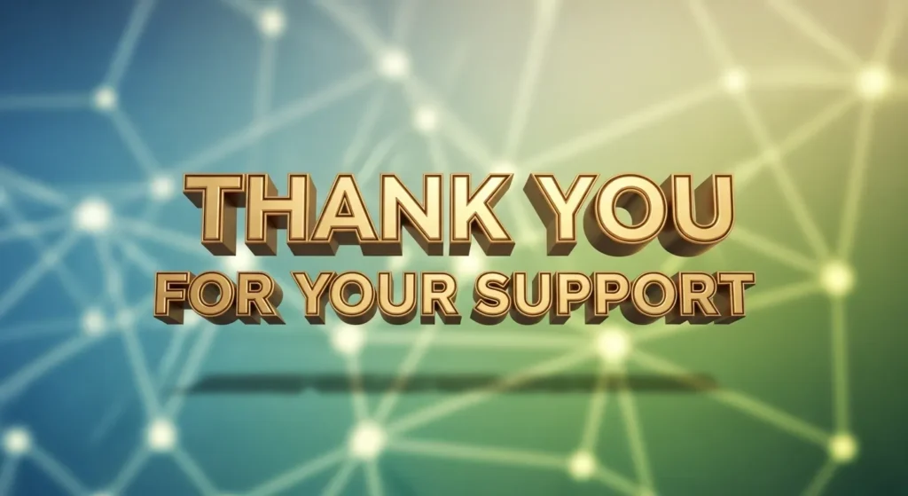 Support Thank You Messages for Support