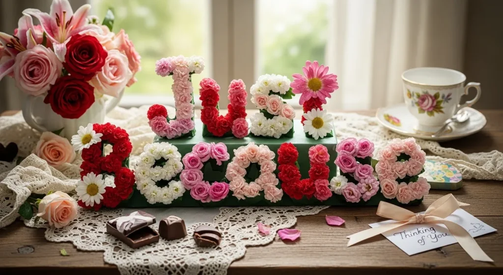 Sweet Just Because Flower Messages
