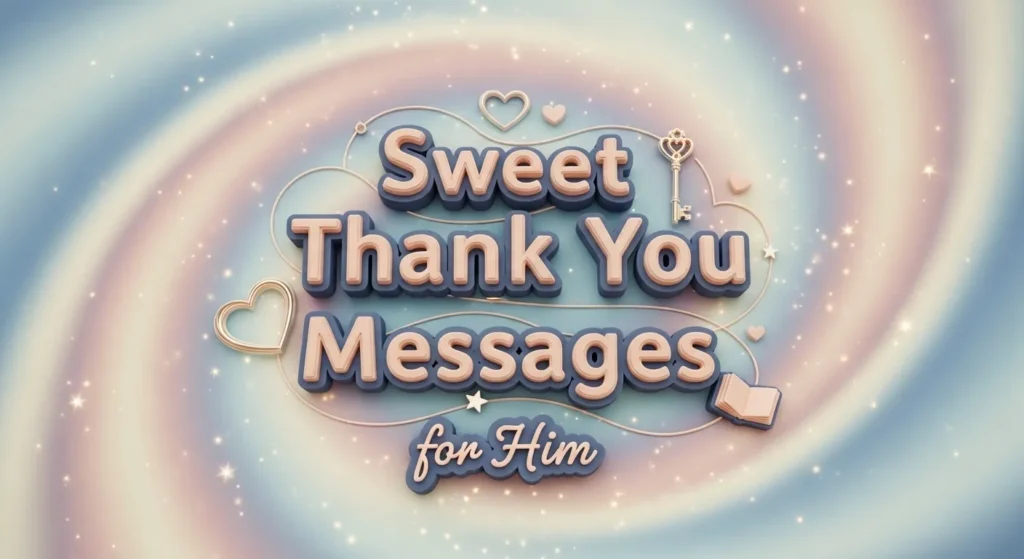 Sweet Thank You Messages for Him