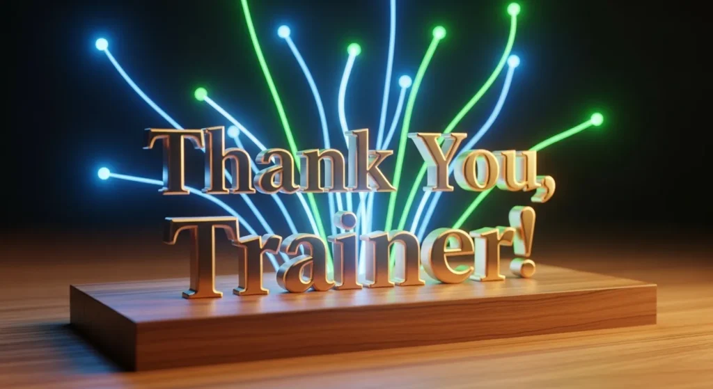 Thank You Message for Trainer