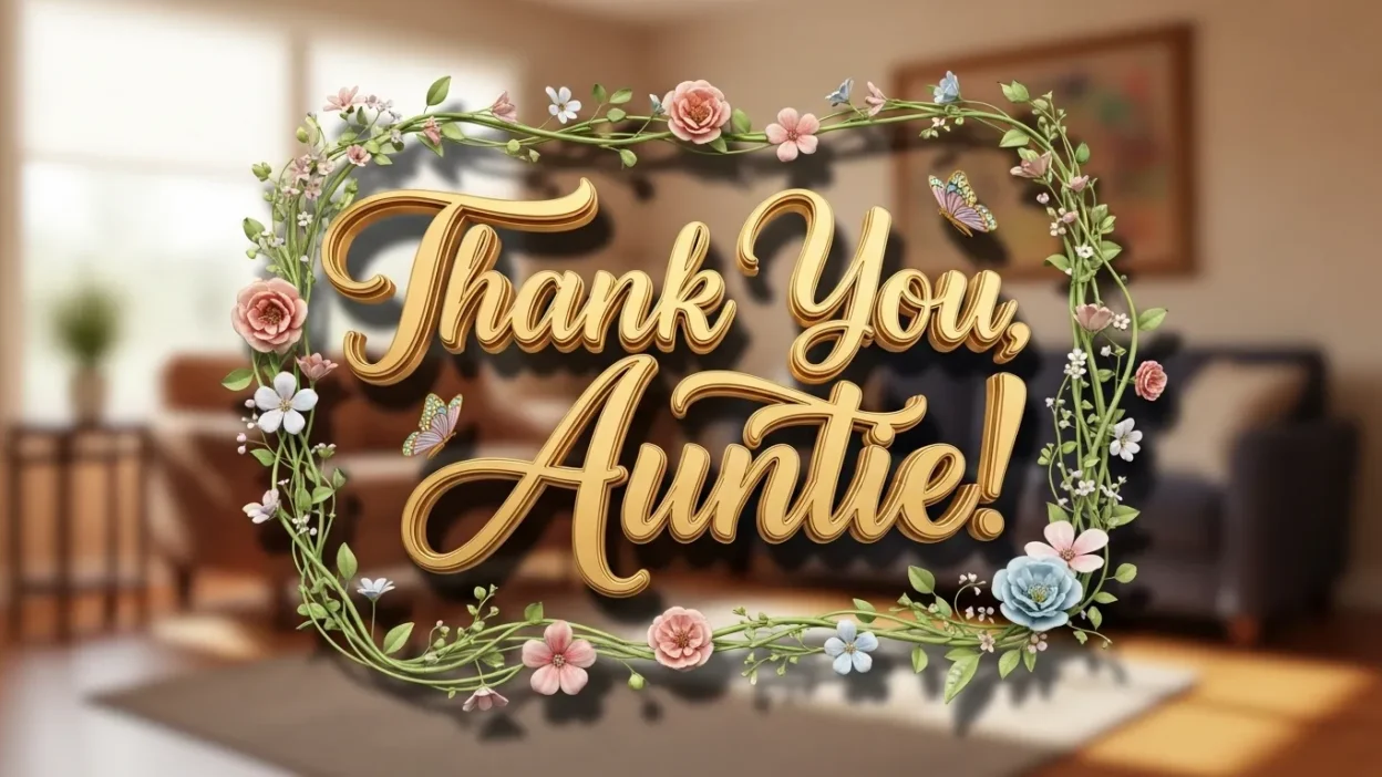 Thank You Messages for Aunt