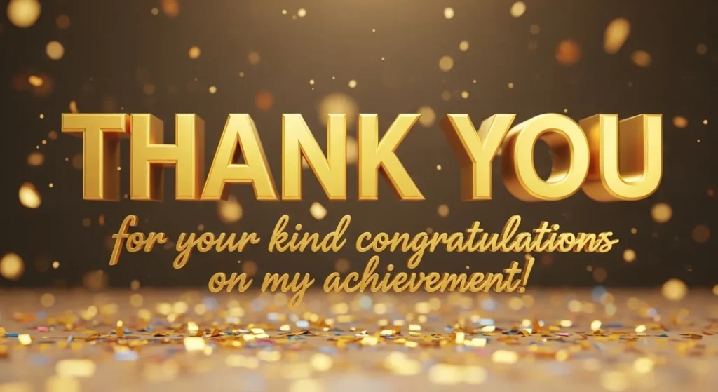 Thank You Messages for Congratulations on Achievement