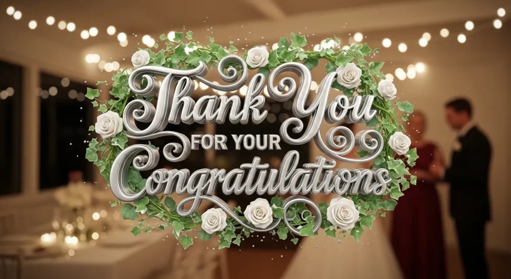 Thank You Messages for Congratulations on Wedding