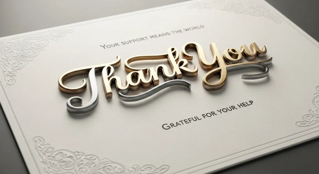 Thank You Messages for Help