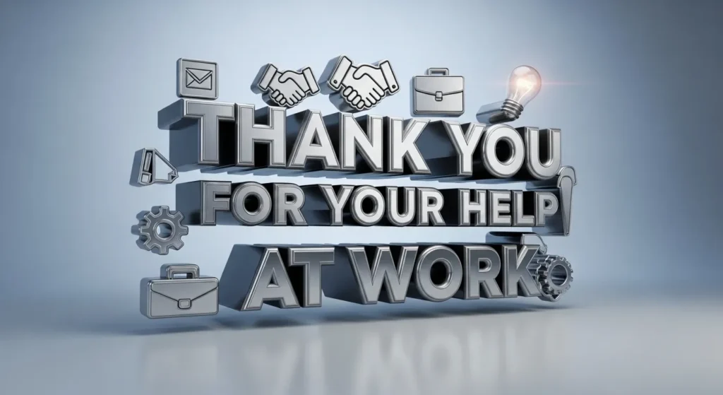Thank You Messages for Help at Work