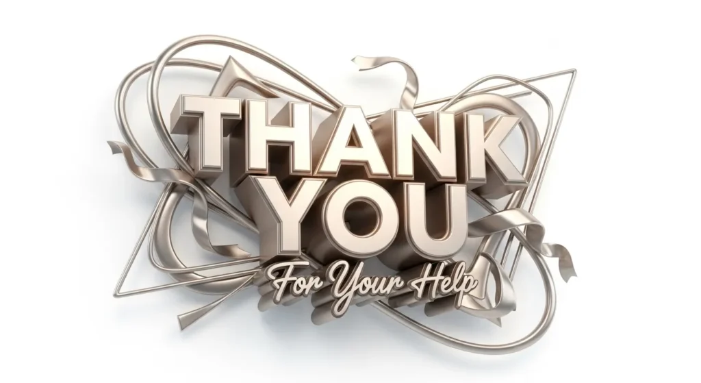 Thank You Messages for Help Given