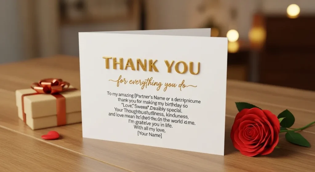 Thank You Messages for Him on My Birthday