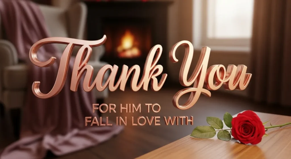 Thank You Messages for Him to Fall in Love